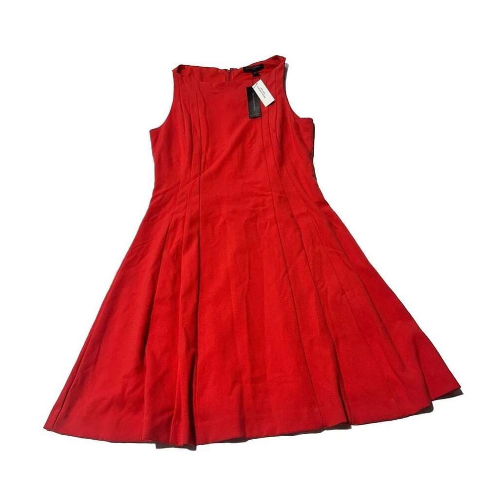 Banana Republic Hula Red Sleeveless Fit & Flare Dress Women’s 8 NWT